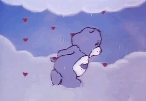 Wallpaper 90s, Grumpy Care Bear, Aesthetic Clips, Bear Gif, Vintage Cartoons, Aesthetic Gifs, 90s Cartoons, Cartoon Profile Pictures, 90s Cartoon