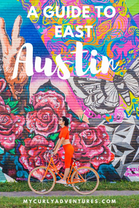 Austin Tx Bachelorette Party, Soy Cured Egg, East Austin Texas, Outdoor Art Gallery, Bachelorette Party Locations, Texas Weekend Getaways, Austin Murals, Cured Egg, Austin Travel