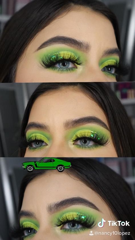 Simple Easy Makeup, Green Makeup Looks, New Year Style, Pale Skin Makeup, Make Up Designs, Christmas Eye Makeup, Christmas Makeup Look, Simple Makeup Looks, Green Makeup