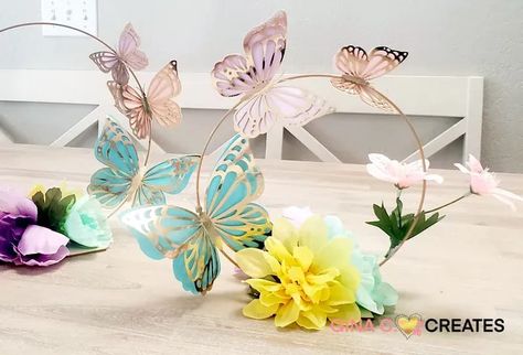 4th Birthday Party Ideas, Butterfly Party Ideas, Butterfly Birthday Party Decorations, Butterfly Themed Birthday Party, Butterfly Centerpieces, Butterfly Party Decorations, 4th Birthday Party, Fun Projects For Kids, Butterfly Birthday Party