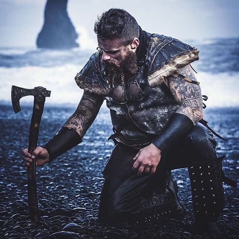 Viking Weapons on Instagram: “Scandinavian axe! Bestseller!” Viking Photography, Warrior Photography, Warrior Man, Vikings Statue, Viking Cosplay, Viking Character, Bracelet Arm, Arm Ring, Viking Life