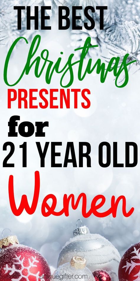 Christmas Gifts for 21-Year-Old Women | Christmas Gifts | 21-Year-Old Woman Gifts | Unique Gifts For Women | Creative Women Gifts | #gifts #giftguide #presents #women #twentyoneyearold #creative #uniquegifter Christmas Gifts For 21 Year Old Women, 21 Year Old Girl, Cheap Stocking Stuffers, Chocolate Christmas Cookies, Stocking Stuffers For Adults, Unisex Christmas Gifts, Bosses Day Gifts, Healthy Gift, Creative Women