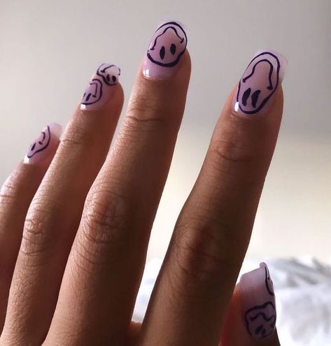 Smiley Face, Smiley, Nail Art, Nails, Art, Nail Arts