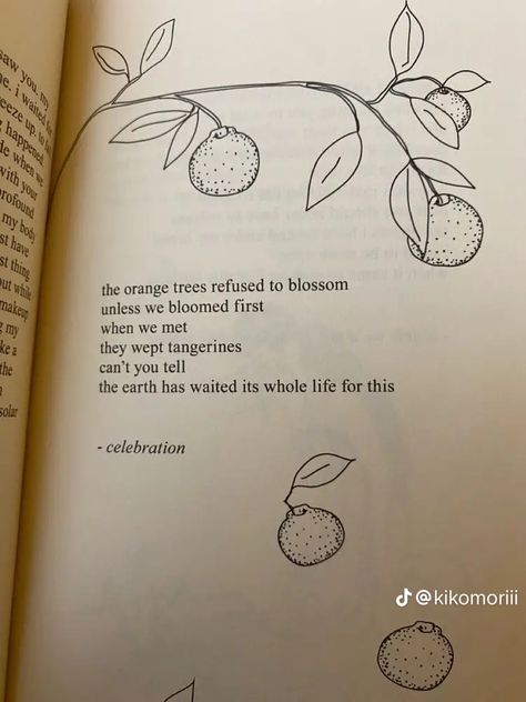 Orange Poem Tattoo, Poetry About Oranges, Quotes About Oranges, Orange Symbolism, Orange Poetry, Orange Poem, Orange Quotes, Orange Theory, Orange Book