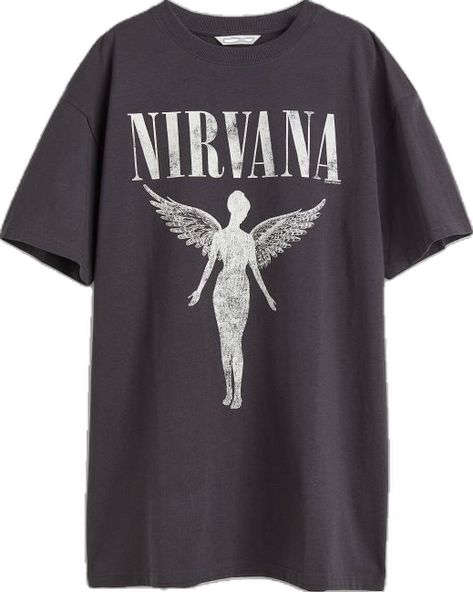 Nirvana T Shirt, Baggy Tshirt, Nirvana Shirt, Baggy Clothes, Aesthetic Shirts, Nirvana, Personalized T Shirts, Oversized Tshirt, Long Sleeve Sweatshirts