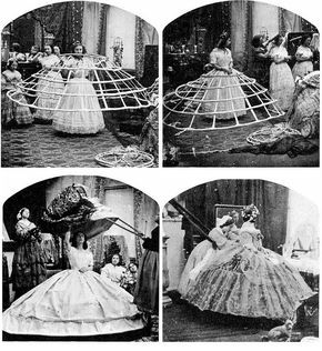 Cage Crinoline, Istoria Modei, 1860s Fashion, Crinoline Dress, Victorian Era Fashion, Hoop Skirt, 19th Century Fashion, Foto Vintage, Old Fashion