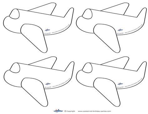 Small Printable Airplane Decoration Coolest Free Printables Airplane Template, Airplane Coloring Pages, Small Airplanes, Planes Party, Airplane Decor, Bookmark Card, Transportation Theme, Happy Birthday Signs, Baby Boy Room Decor