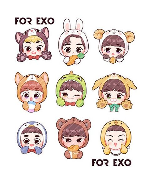 Hym on Twitter: "Want this sticker sheet for free? We will give it away in #EXOrDIUMinMalaysia this week~! 💕 Don't forget to follow @givemexoro for info~… https://t.co/jnu9hrSANb" Exo Drawing, Exo Chibi Fanart, I Love You Words, Exo Stickers, Exo Chibi, Kpop Fanart, Sticker Sheet, Sticker Sheets, Exo