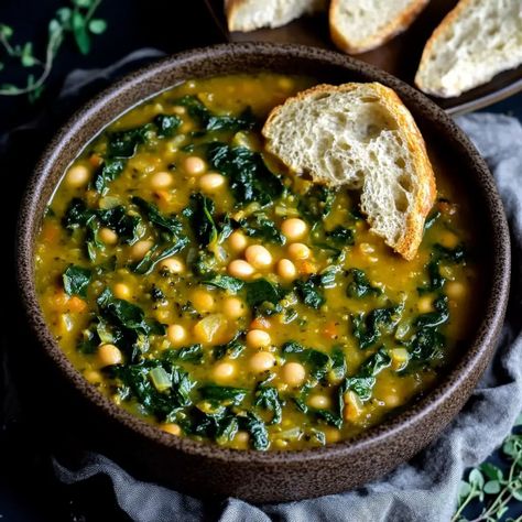 Spinach, Lentil, and Butter Bean Soup: A Cozy, Nutrient-Packed Bowl - SavorySplash Spinach Lentil Bean Soup, Spinach Lentil Butter Bean Soup, Spinach Lentil And Butter Bean Soup, French Green Lentil Soup, Lentil Bean Soup Recipes, Lentil And Bean Soup, Healthy Lentil Soup Recipes, Lentil Spinach Soup, Lentil Bowl