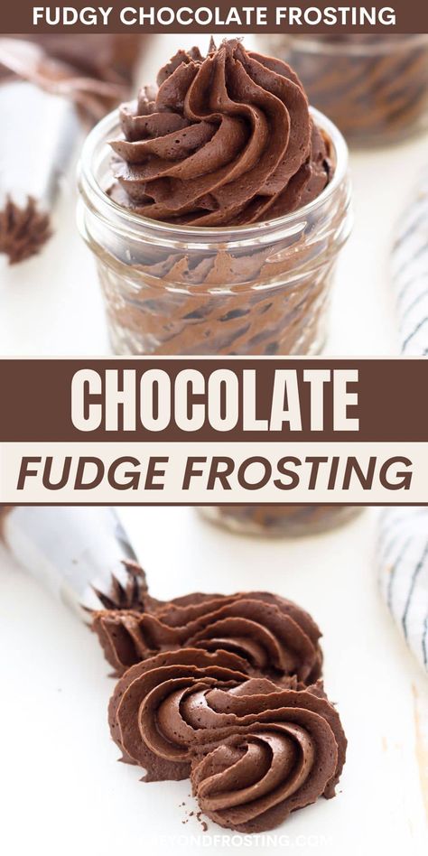 Ultra-rich and irresistibly creamy, this decadent chocolate fudge frosting is the perfect chocolatey topping for your favorite cakes and cupcakes. Chocolate Fudge Frosting Recipe, Fudge Frosting Recipe, Fudge Cake Filling, Cupcake Icing Recipe, Chocolate Frosting Recipe Easy, Homemade Chocolate Fudge, Chocolate Frosting Recipe, Chocolate Buttercream Recipe, Easy Chocolate Fudge