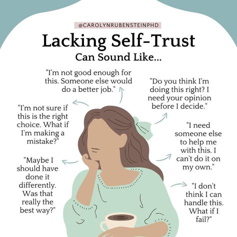 Do you say things like “I'm not sure if this is the right choice” or “I don’t think I am doing this correctly?” You may be lacking in self-trust. While trust is usually discussed in the context of relationships with others, it's just as crucial to trust yourself. Have you thought about how to rebuild trust after going through a tough time? To build or rebuild trust in yourself, start by assessing your current situation. Are you finding it hard to trust yourself? In what ways? Use this i... Learning To Trust Yourself, How To Trust Yourself, I Trust Myself, Trust Myself, Rebuilding Trust, Learning To Trust, I Trust, Tough Times, I Need You