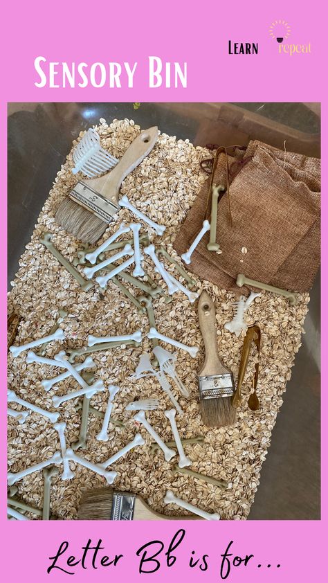 Letter of the week theme for preschool, B is for… – learnplayrepeat Letter A Sensory Bin Ideas, Letter Sensory Bin, Letter B Sensory Activities, Letter B Sensory Bin, Letter A Sensory Bin, Letter B Activities For Toddlers, Alphabet Sensory Bin Preschool, Sensory Bin Letters, Letter R Sensory Bin