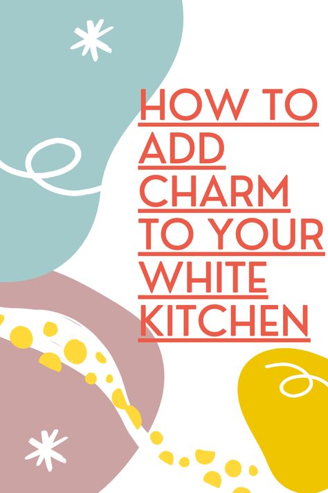 Do you have a white kitchen? Often we have one once we rent a place. Researches show white colour is the most popular option when picking a new kitchen. White can look sterile. How to add easily charm and character to your white kitchen? See simple steps how to improve the look of your white kitchen. Colourful White Kitchen, Adding Colour To A White Kitchen, Adding Color To A White Kitchen, How To Add Color To A White Kitchen, Adding Color To White Kitchen, Decorate White Kitchen, Add Color To White Kitchen, White Kitchen Ideas Decor, Decorating A White Kitchen