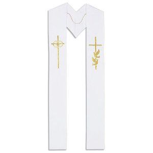 Wedding Clergy Stole Ordained Minister, White Stole, Clergy Stoles, Top Fashion Brands, Embroidered Design, Shop Top, White Shop, Fashion Brands, Fashion Branding