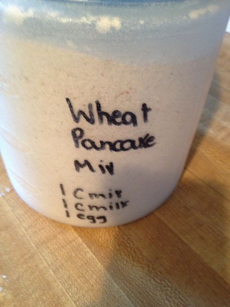 Whole Grain Pancake Mix Recipe, Whole Grain Pancakes, Pancake Mix Recipe, Whole Wheat Pancakes, Wheat Pancakes, Baking Mixes, Pancake Mix, Breakfast Recipes Casserole, Breakfast Foods