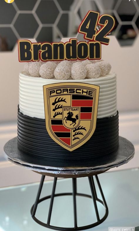 Porsche Cake, Car Cake, Porsche Boxster, Cake Decor, Cookie Cake, 30th Birthday, Themed Cakes, Ferrari, Porsche