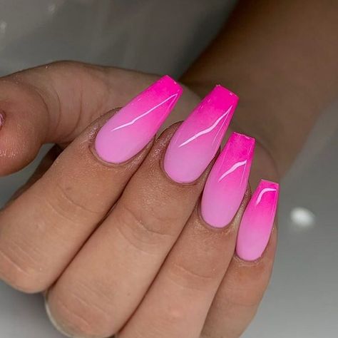 Blue Nail Art Designs, Gold Acrylic Nails, Uk Nails, Pink Ombre Nails, Ombre Acrylic Nails, Cute Nail, Gel Art, Acrylic Nails Coffin Short, Trendy Nail Design