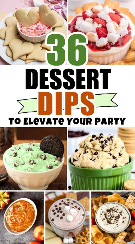 Discover irresistible dessert dip recipes that are perfect for any occasion. From rich chocolate to fruity flavors, these sweet and easy dips will wow your guests and satisfy your sweet tooth! Dips To Go With Vanilla Wafers, Easy Dessert Dip Recipes 3 Ingredients, Sweet And Savory Dips, Ladies Night Dessert Ideas, Sweet Dessert Dips, Sweet Dip Recipes For Parties, Fluff Dip Recipes, Chocolate Dessert Dip, Fall Dessert Dips For Parties