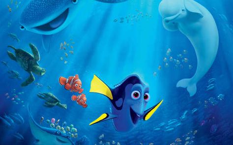 Nemo Wallpaper, Dory Characters, Nemo And Dory, Finding Nemo Baby, Nemo Baby, Finding Dory Birthday, Iconic Movie Quotes, Dory Birthday, Lilo Und Stitch