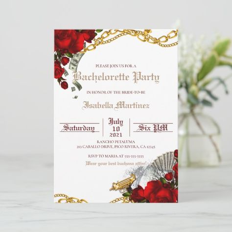 Buchona Bachelorette Party Invitation Mob Wife Bachelorette Party Invitation, Bachelorette Invitations, Mob Wife, Bachelorette Party Invitations, Wife Birthday, Birthday Invitations Girl, Free Birthday Invitation Templates, Free Birthday Invitations, Party Invite Template