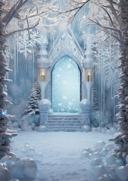 Frozen Castle Backdrop, Ice Queen Aesthetic, Ice Wonderland, Frozen Aesthetic, Winter Scenes Wonderland, Ice Background, Frozen Background, Winter Castle, Snow Castle