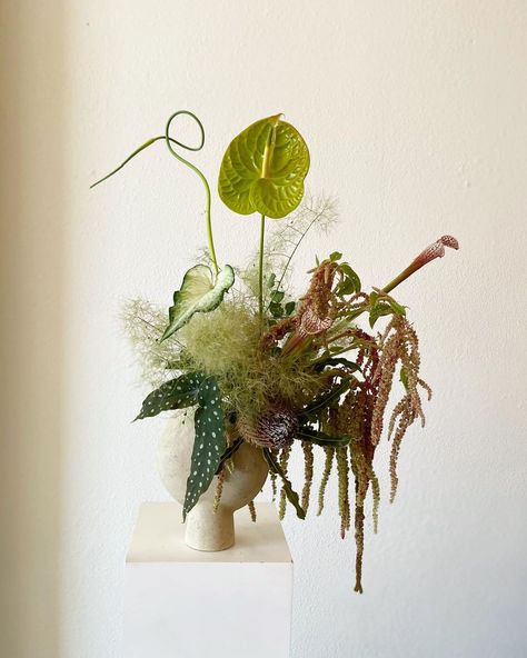 Modern Florals, Modern Floral Arrangements, Sogetsu Ikebana, Home Decor Apartment, Ikebana Flower Arrangement, Modern Flower Arrangements, Small Space Solutions, Flower Therapy, Vase Arrangements