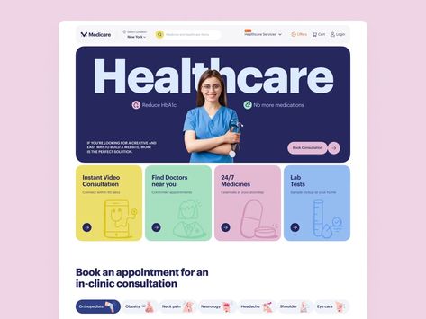 Medicare Website Design | Healthcare Landing Page Pharmacy Website Design, Healthcare Landing Page, Nurse Case Manager, Hospital Website, Ux Trends, Healthcare Website, Medical Website, Medical Website Design, Blog Post Template