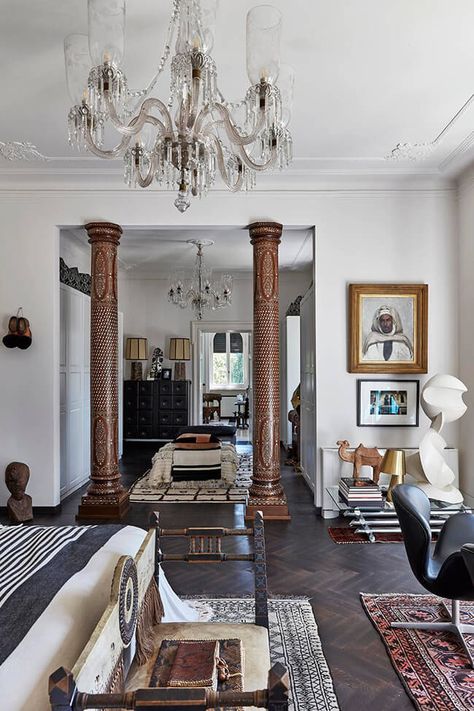 Malene Birger’s Italian villa | Desire To Inspire | Bloglovin’ Marlene Birger, Italian Living Room, Eclectic Homes, Pony Wall, Como Lake, Italian Interior Design, Italian Interior, Italian Villa, Malene Birger