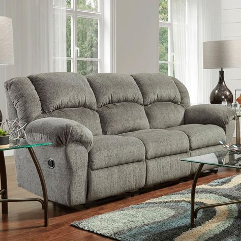 Grey Reclining Sofa, Grey Recliner, Grey Couch Living Room, Recliner Couch, Living Room Recliner, Farmhouse Paint Colors, Grey Couches, Farmhouse Paint, Living Room Decor Cozy