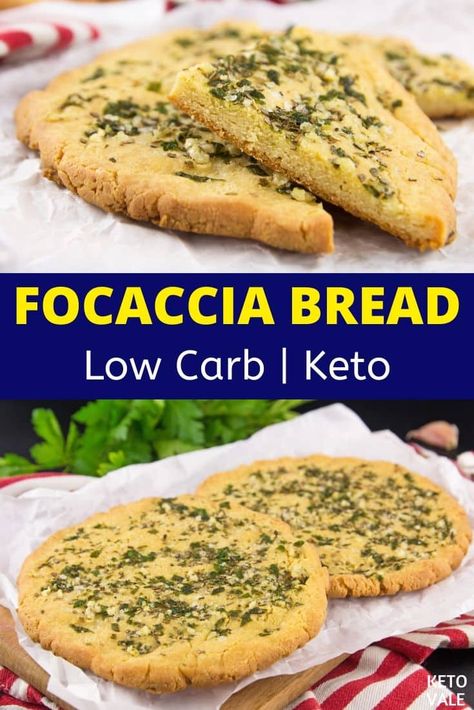 Focaccia Bread Easy, Keto Focaccia, Keto Brood, Easy Keto Bread Recipe, Tartiflette Recipe, Pain Naan, Keto Bread Recipe, No Bread Diet, Best Keto Bread