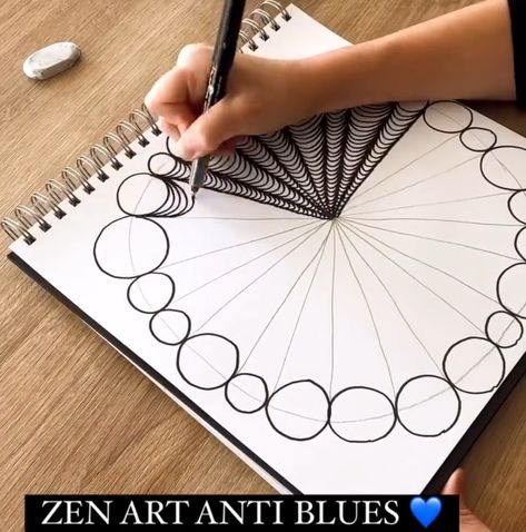 Intermediate Drawing, Zen Doodle Patterns, Zentangle Artwork, Zen Doodle Art, Doodle Art Drawing, Tangle Art, Easy Doodle Art, Zentangle Drawings, Doodles Zentangles