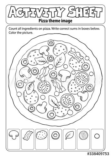 Activity sheet pizza theme 2 #AD , #sheet, #Activity, #theme, #pizza Pizza Worksheet, Sheet Pizza, Italy For Kids, English Activities For Kids, Gift Vector, End Of Year Activities, Kids Menu, How To Make Pizza, Toddler Learning Activities