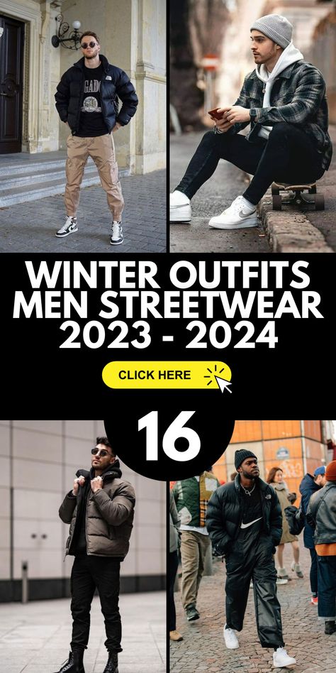 Winter is in full swing, and 2023 is the year to make a statement with your cold-weather attire. Explore a wide range of men's winter outfits that combine comfort and style seamlessly. From casual jeans to business attire, we've curated a selection of outfits that will keep you looking your best throughout the season. Mens 2023 Winter Fashion, Men’s Fashion Winter 2023, 2023 Men’s Winter Fashion, Seattle Outfits Winter Men, Men’s Cold Weather Style, Mens Clothing Styles Winter 2023, London Winter Fashion Men, Winter Men Outfit 2023, Men Europe Outfits Winter