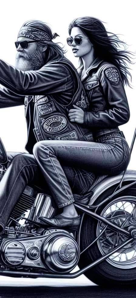 Bike Status, David Mann Art, Biker Photos, Harley Chopper, Slim Fit Mens Jeans, Biker Couple, Harley Davidson Artwork, Image Moto, Face Artwork