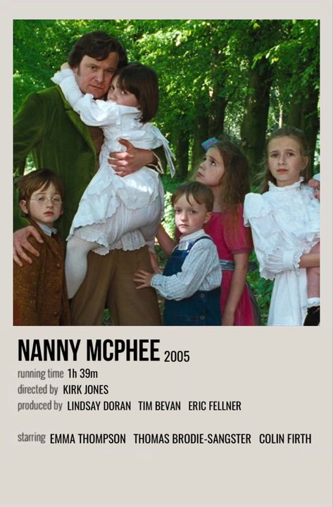 Minimalistic Polaroid Poster, Polaroid Movie Poster, Nanny Mcphee, Kelly Macdonald, Top Tv Shows, Iconic Movie Posters, Movie Card, Girly Movies, Film Posters Minimalist