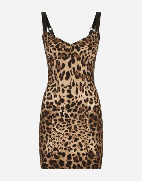 Brown Mini Dress, Animal Print Dress, Dolce Gabbana Dress, Leopard Dress, Formal Dresses For Women, Animal Print Dresses, Fashion Fits, Dolce & Gabbana, Corset Dress