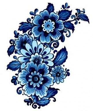 Delft blue Edinburgh Tattoo, Dutch Tattoo, Inexpensive Stocking Stuffers, Blue Flower Tattoos, Wildflowers Tattoo, Cheap Stocking Stuffers, Blue Fingers, Large Temporary Tattoos, Blue Tattoo