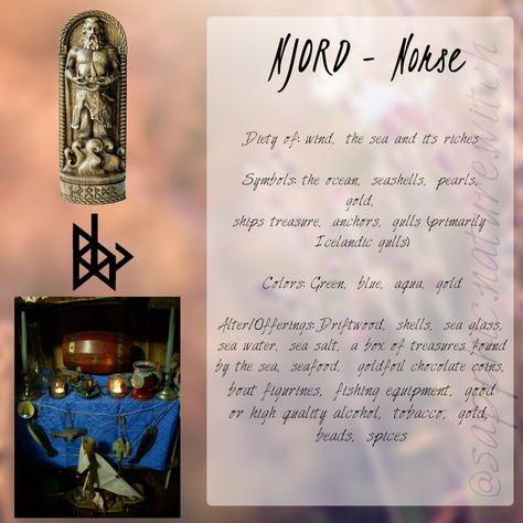 Njord Norse Mythology, Norse Heathenism, Viking Kingdom, Viking Lifestyle, Norse Magic, Nordic Artwork, Norse Pantheon, Viking Camp, Norse Paganism