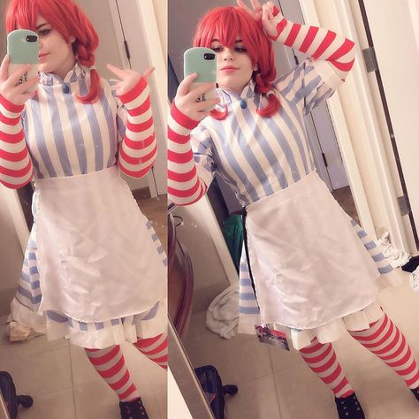 Wendys Costume, Wendy's Mascot, Wendy Anime, Wendy Costume, Halloween 2022, Country Humans, Diy Stuff, Cute Comics, The Gathering