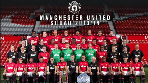 #manchesterunited #manutd #2013/2014 Manchester United Squad, Manchester United 2014, Manchester United Art, Manchester United Logo, Cleats Soccer, David Moyes, Manchester United Team, Hope Solo, Squad Pictures