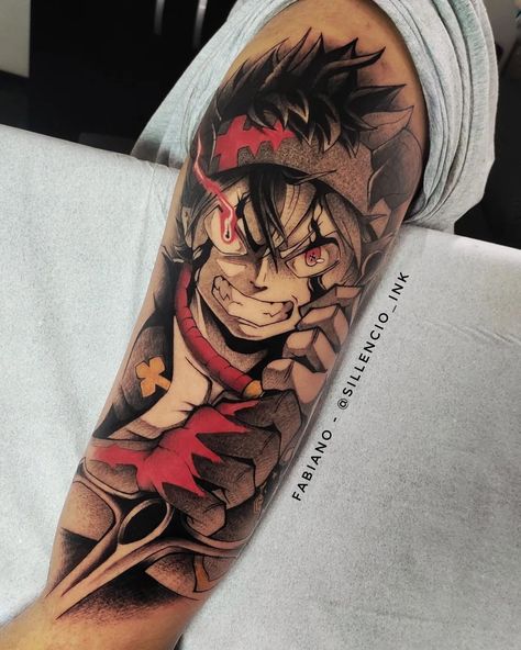 Asta Tattoo, Trans Tattoo, Tattoos God, Go Beyond Plus Ultra, Anime Tattoo Ideas, Comicon Cosplay, Clover Tattoos, Harry Potter Tattoos, Anime Tattoo