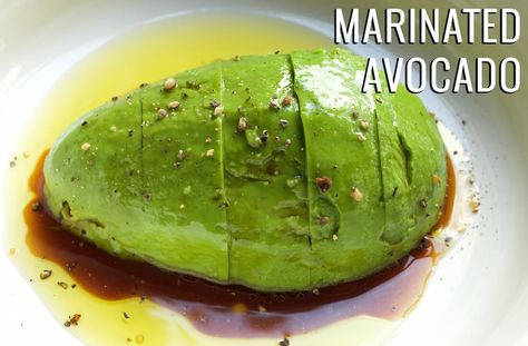 Avocado Soy Sauce, Marinated Avocado, Homemade Crunchwrap, Avocado Recipes Healthy, Crunchwrap Supreme, Avocado Recipe, Crockpot Chicken And Dumplings, Avocado Dessert, Chicken Dumplings