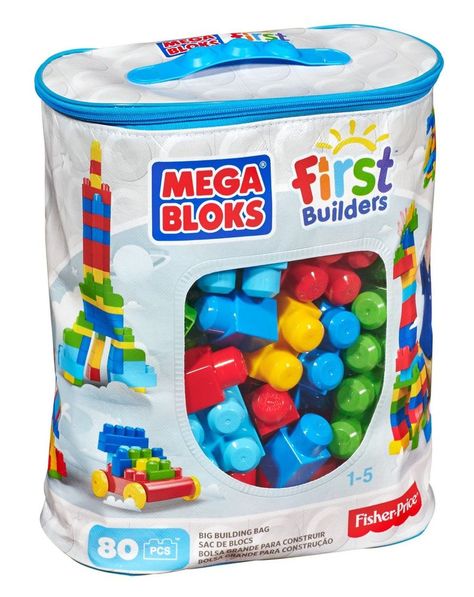 Mega Bloks Big Building Bag 80 Piece Set  Blocks Kids First Builders Play Lego  #FisherPrice Mega Blocks, Big Building, Mega Bloks, Construction Toy, Top Toys, Construction Toys, Developmental Toys, Princess Bride, Block Toys