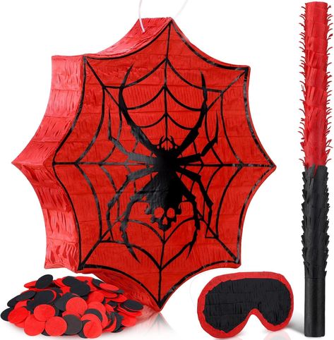 Amazon.com: Deekin Spider Pinata for Kids Birthday Party Decoration Small Pinata for Birthday Party Favors Boys Birthday Gifts with Blindfold Stick and Confetti for Celebration(Spider) : Toys & Games Spider Pinata, Preschool Craft, Kids Birthday Party Decoration, Spiderman Party, Birthday Packages, Spiderman Birthday, Kids Gift Guide, Birthday Party Decoration, Boys Birthday