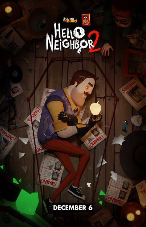 Hello Neighbor Game, Creepy Faces, Hello Neighbor, Horror Fiction, Indie Horror, Horror Game, Game Art, Funny Gif, Character Art