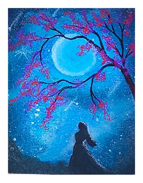 #Howtodraw #PastelDrawing Alone Girl Night scenery drawing with Oil Pastels - step by step Night Scenery Drawing, Scenery Drawing With Oil Pastels, Drawing With Oil Pastels, Soft Pastels Drawing, Scenery Drawing, Girl Night, Paintings Acrylic, Landscape Paintings Acrylic, Night Scenery