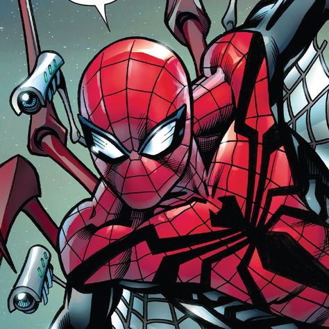 Pfp Spiderman, Superior Spiderman, Otto Octavius, Spiderman Comic Art, Spiderman Theme, Spiderman Pictures, Marvel Spiderman Art, Comic Pictures, Man Icon