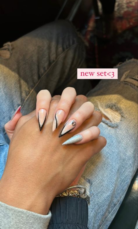 stilletto nail set w initial💅 W Initial, Initials, Highlights, Instagram Photos, Instagram Photo, Photo And Video, Instagram