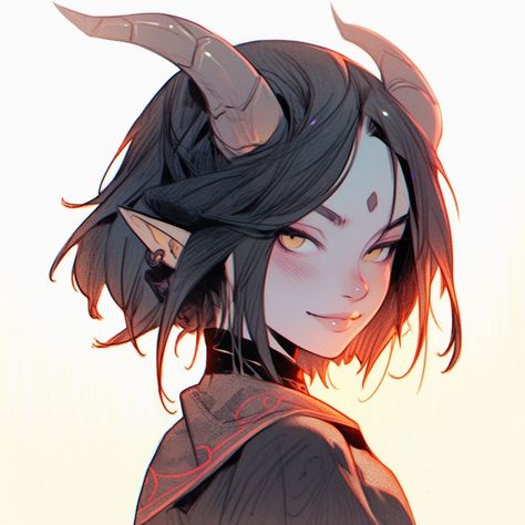 Dragon Girl, Demon Girl, Dungeons And Dragons Characters, Dnd Art, Character Reference, Art Prompts, Dnd Characters, Art Inspiration Drawing, Character Portraits