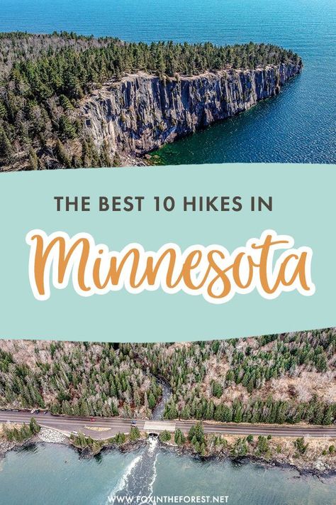 Wondering where to hike in Minnesota? Here are 10 of the best hiking trails in Minnesota that you can't miss whether you're a local or someone visiting Minnesota in search of nature! Northern Minnesota Travel, Gunflint Trail Minnesota, Minnesota Hiking Trails, Minnesota Hiking, Travel Minnesota, Trail Ideas, Hiking Checklist, Minnesota Camping, Wisconsin Vacation